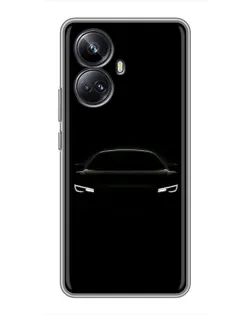 Чехол для Realme 10 Pro Plus с картинкой «Взгляд Audi в темноте»