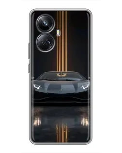 Чохол для Realme 10 Pro Plus з картинкою «Lamborghini золоті лінії» Чохол для Realme 10 Pro Plus з картинкою «Lamborghini золоті лінії»