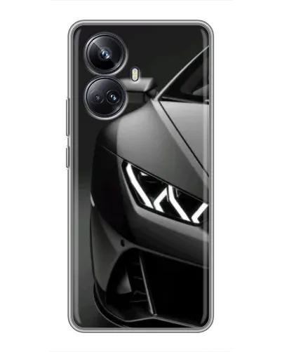 Чехол для Realme 10 Pro Plus с картинкой «Lamborghini фары детализация»