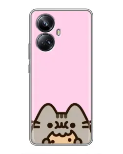 Чехол для Realme 10 Pro Plus с картинкой «Pusheen и печенье» Чехол для Realme 10 Pro Plus с картинкой «Pusheen и печенье»