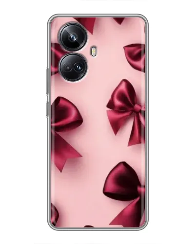Чехол для Realme 10 Pro Plus с картинкой «Бордовый атлас»
