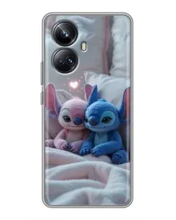 Чехол для Realme 10 Pro Plus с картинкой «Плюшевые Стич Ангел» Чехол для Realme 10 Pro Plus с картинкой «Плюшевые Стич Ангел»