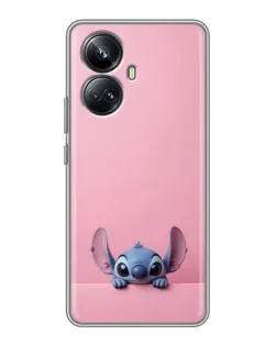 Чехол для Realme 10 Pro Plus с картинкой «Stitch выглядывает» Чехол для Realme 10 Pro Plus с картинкой «Stitch выглядывает»