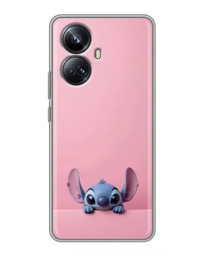 Чехол для Realme 10 Pro Plus с картинкой «Stitch выглядывает»