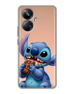 Чехол для Realme 10 Pro Plus с картинкой «Стич ест шоколад» Чехол для Realme 10 Pro Plus с картинкой «Стич ест шоколад»