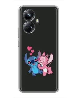 Чехол для Realme 10 Pro Plus с картинкой «Анжел целует Стича» Чехол для Realme 10 Pro Plus с картинкой «Анжел целует Стича»