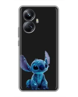 Чехол для Realme 10 Pro Plus с картинкой «Стич на черном» Чехол для Realme 10 Pro Plus с картинкой «Стич на черном»
