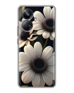 Чохол для Realme 10 Pro Plus з картинкою «Білі маргаритки макро» Чохол для Realme 10 Pro Plus з картинкою «Білі маргаритки макро»