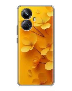 Чохол для Realme 10 Pro Plus з картинкою «Золоті пелюстки» Чохол для Realme 10 Pro Plus з картинкою «Золоті пелюстки»