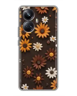 Чохол для Realme 10 Pro Plus з картинкою «Візерунок з маленьких соняшників» Чохол для Realme 10 Pro Plus з картинкою «Візерунок з маленьких соняшників»