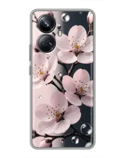 Чохол для Realme 10 Pro Plus з картинкою «Ніжня сакура та краплі» Чохол для Realme 10 Pro Plus з картинкою «Ніжня сакура та краплі»
