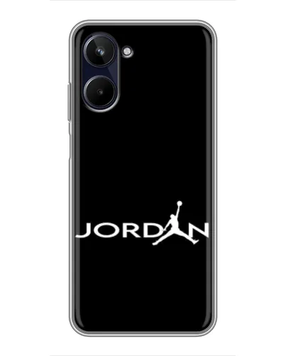 Чохол для Realme 10 з картинкою «Jordan White Logo» Чохол для Realme 10 з картинкою «Jordan White Logo»