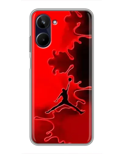 Чохол для Realme 10 з картинкою «Jordan Red Smoke» Чохол для Realme 10 з картинкою «Jordan Red Smoke»