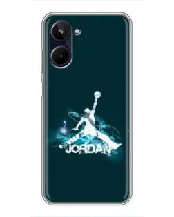 Чохол для Realme 10 з картинкою «Jordan Blue Fire»