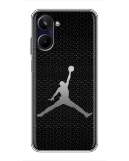 Чохол для Realme 10 з картинкою «Jordan Dark Carbon»