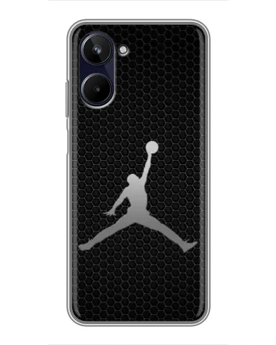 Чохол для Realme 10 з картинкою «Jordan Dark Carbon» Чохол для Realme 10 з картинкою «Jordan Dark Carbon»