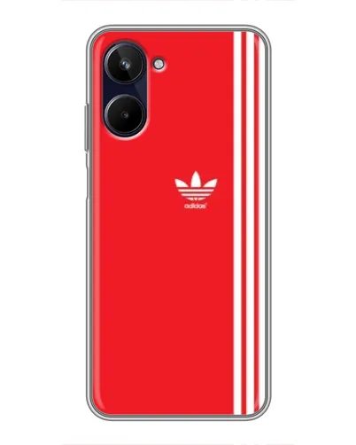 Чехол для Realme 10 с картинкой «Красный минимализм Adidas» Чехол для Realme 10 с картинкой «Красный минимализм Adidas»