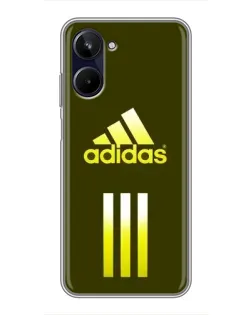 Чехол для Realme 10 с картинкой «Оливковый градиент Adidas»