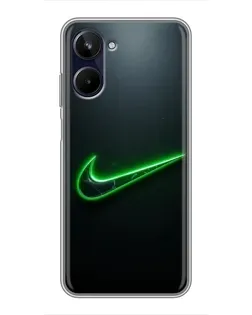 Чохол для Realme 10 з картинкою «Неоновий контур Nike» Чохол для Realme 10 з картинкою «Неоновий контур Nike»