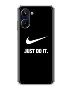 Чехол для Realme 10 с картинкой «Классический принт Nike»