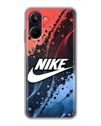 Чехол для Realme 10 с картинкой «Градиентный принт Найк»