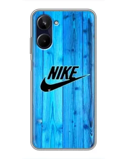 Чехол для Realme 10 с картинкой «Голубое дерево Nike»