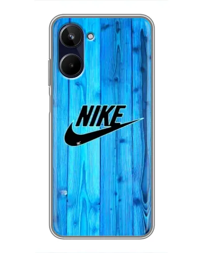 Чехол для Realme 10 с картинкой «Голубое дерево Nike»