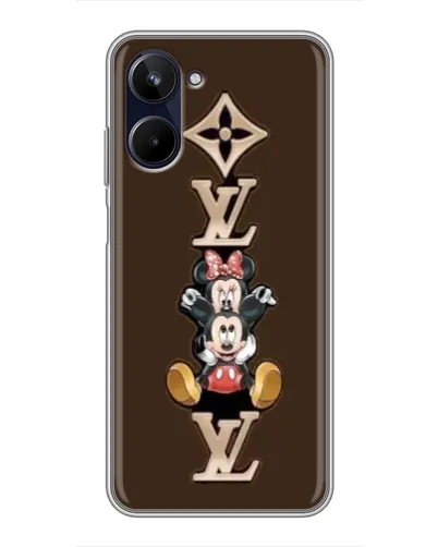 Чехол для Realme 10 с картинкой «LV и Микки Маус»
