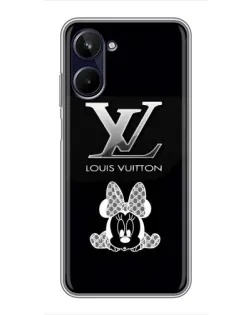 Чехол для Realme 10 с картинкой «LV и Минни Маус»