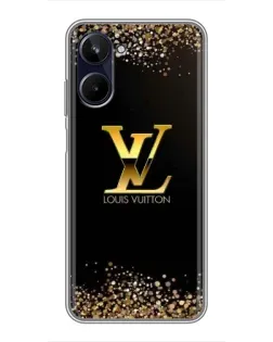 Чехол для Realme 10 с картинкой «LV — золотые искры»