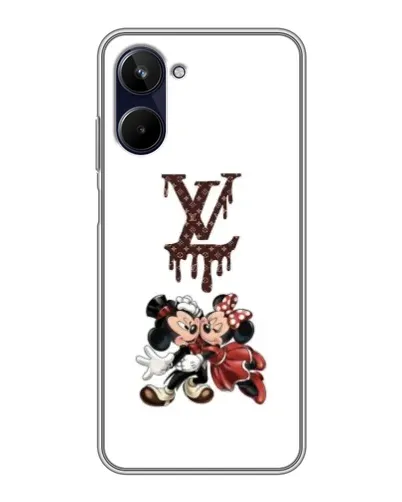 Чехол для Realme 10 с картинкой «LV и Микки Маус»