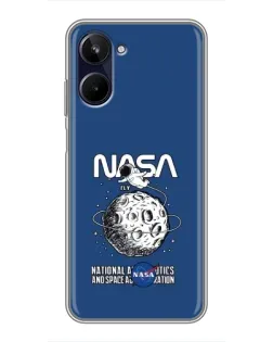 Чохол для Realme 10 з картинкою «NASA — місячна місія»
