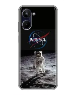 Чохол для Realme 10 з картинкою «Астронавт на Місяці»