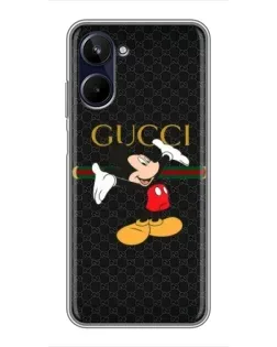 Чехол для Realme 10 с картинкой «Микки Маус Gucci»