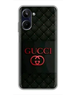 Чехол для Realme 10 с картинкой «Gucci — стеганый черный»