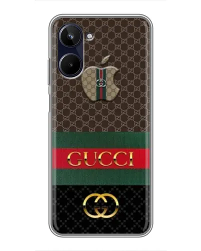 Чехол для Realme 10 с картинкой «Gucci — брендированный десерт»