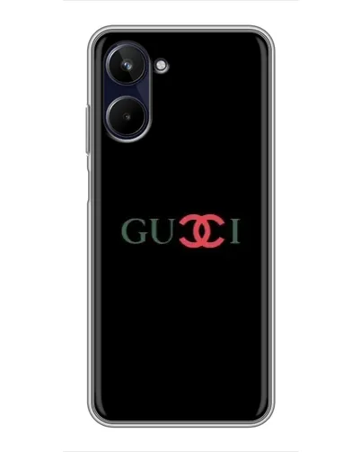 Чехол для Realme 10 с картинкой «Gucci — красный градиент»