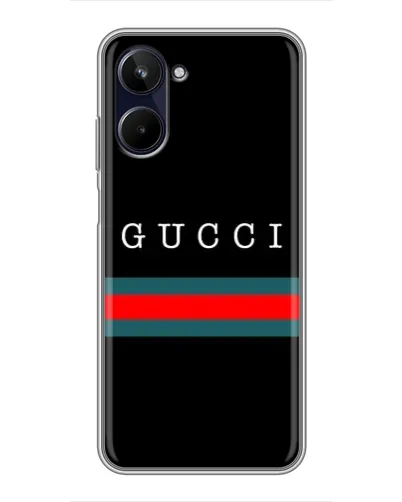 Чехол для Realme 10 с картинкой «Gucci — красный пояс»