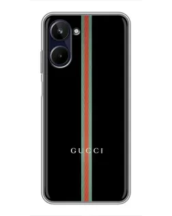 Чехол для Realme 10 с картинкой «Gucci — строгая линия»
