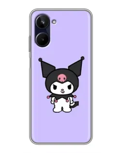Чехол для Realme 10 с картинкой «Kuromi — нежный фиолетовый»