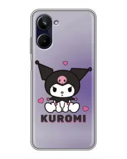Чехол для Realme 10 с картинкой «Kuromi — фиолетовый арт»