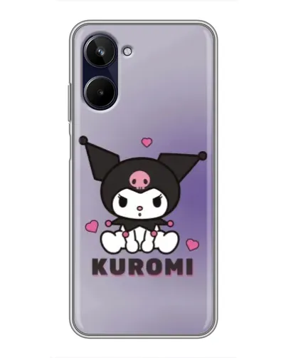 Чехол для Realme 10 с картинкой «Kuromi — фиолетовый арт»