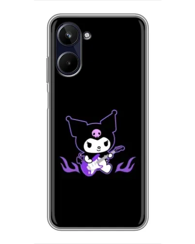 Чехол для Realme 10 с картинкой «Электрическая Kuromi»