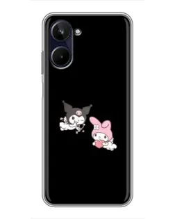 Чехол для Realme 10 с картинкой «My Melody и Kuromi»