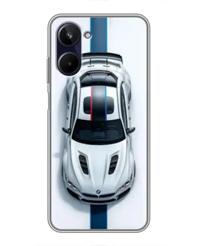 Чехол для Realme 10 с картинкой «Вид сверху — BMW M»