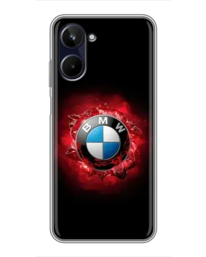 Чехол для Realme 10 с картинкой «Логотип BMW — вспышка»