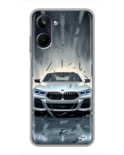 Чехол для Realme 10 с картинкой «BMW в свете фар»
