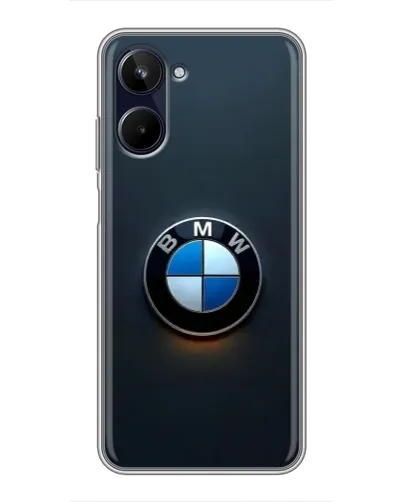 Чехол для Realme 10 с картинкой «Логотип BMW — минимализм»