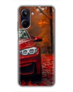 Чехол для Realme 10 с картинкой «Осенняя BMW M4»
