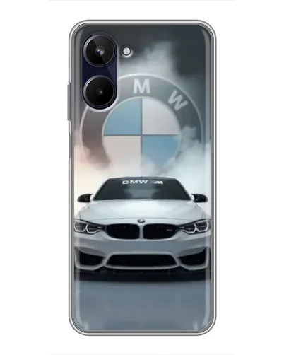 Чехол для Realme 10 с картинкой «BMW в белом дыму» Чехол для Realme 10 с картинкой «BMW в белом дыму»